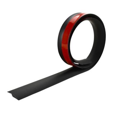 Imagem de Generic Faixa de junção de piso de 2 m, tiras de transição de carpete, autoadesiva, para revestimento de borda de porta, tira laminada para unir frestas no, Preto