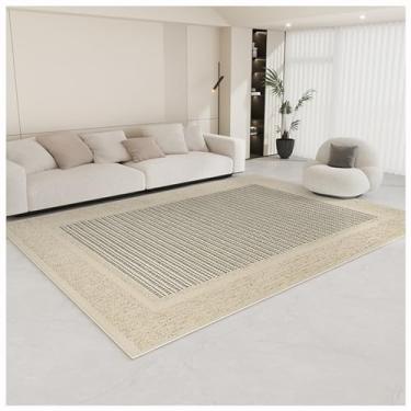 Imagem de SPXMQSS Tapete de sala de estar, tapetes grandes macios e confortáveis para quarto, tapete grande de polipropileno resistente ao desgaste, fácil de limpar, sem queda para sala de estar, jantar, lounge