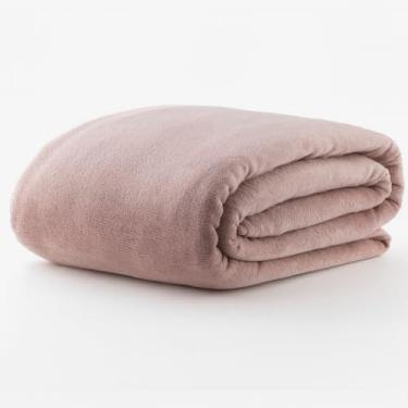 Imagem de Manta Home Design Corttex – Toque Pelúcia, Super Macia e Leve | Tamanhos Solteiro, Casal e King | Cores Modernas e Conforto Aconchegante (Azaléia, Solteiro)