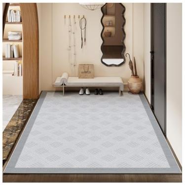 Imagem de SPXMQSS Tapetes laváveis à máquina, tapete antiderrapante para sala de estar, resistente à sujeira, tapetes de quarto, para sala de estar, sala de jantar, escritório, 200 x 250 cm