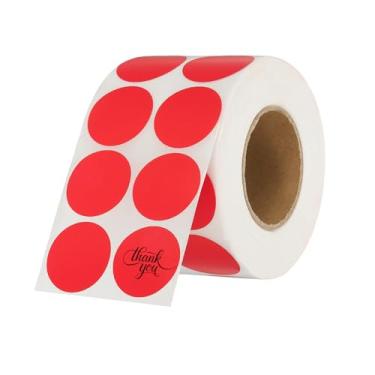 Imagem de PATIKIL 2000 etiquetas térmicas redondas, adesivos coloridos de 2,5 cm, etiquetas autoadesivas para impressão térmica, escritório, decoração de casa, diário, lista de tarefas, caderno de viagem