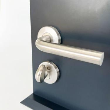 Imagem de Fechadura De Porta Banheiro Escovada 55mm Parma ABNT - DECORPLACE