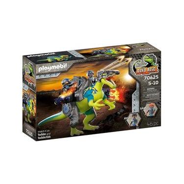 Imagem de Playmobil - Espinossauro Duplo Poder Defesa - Dino Rise - 70625