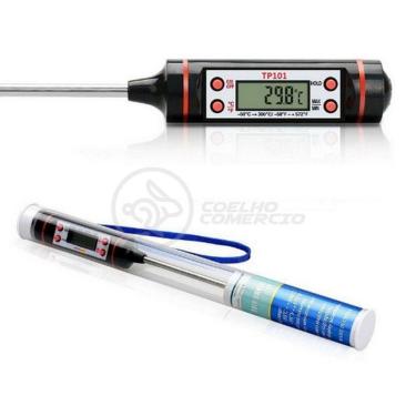 Imagem de Termômetro Culinário Cozinha Digital Mede -50ºc A +300ºc