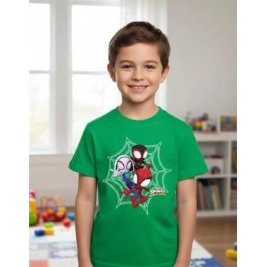 Imagem de Camiseta Camisa Infantil Juvenil Super Herói Homem Aranha Spider Man M