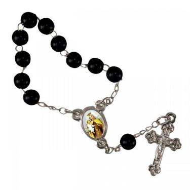 Imagem de 50 Mini Terços com Foto Nossa Senhora do Carmo - SJO Artigos Religioso