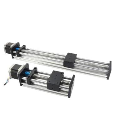 Imagem de EBX1605 Atuador linear de estágio CNC de 100 mm / 3,94 polegadas, trilho deslizante linear de eixo óptico duplo, parafuso de esfera 1605, motor Nema23 (EBX1605 300)