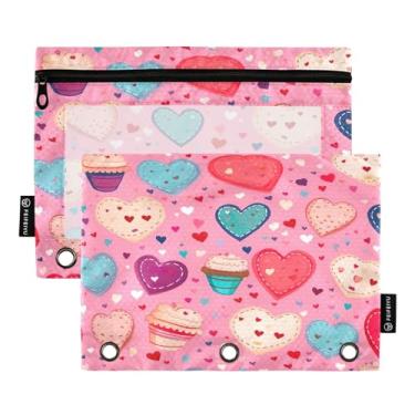 Imagem de Wassud Pastas de fichário para bolos e sobremesas, pacote com 2 pastas de 3 furos, pasta organizadora de arquivos para casa, escritório