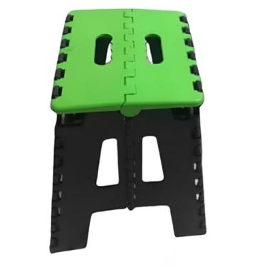 Imagem de Banquinhos - Banqueta Dobrável - De Plástico - Até 100 Kg - Resistente Viagem Passeio Crianças banquinho banheiro(Verde,1 Banquinho)