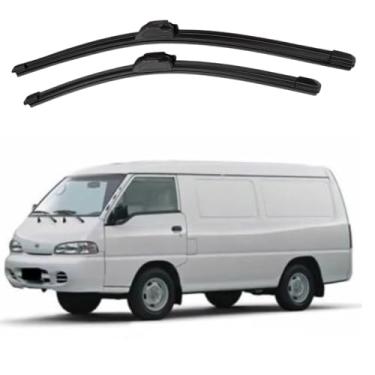 Imagem de TIGER AUTO - JOGO PALHETA PARA PARABRISA DIANTEIRO/TRASEIRO EM SILICONE COMPATIVEL HY H100 1993>2001