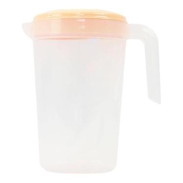 Imagem de Jarra Plástica Grande 3,5 Litros com Tampa Hermética Amarela | Transparente, Resistente e Livre de BPA | Ideal para Água, Suco e Bebidas Refrescantes