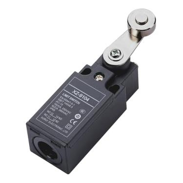 Imagem de 1 interruptor de limite XZ-9104, tipo êmbolo de rolo ajustável, 10(4) A/250VAC, 6(2) A, IP65, contato de latão com alça de redefinição momentânea