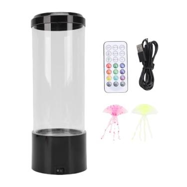 Imagem de aqxreight Lâmpada de água-viva 16 Cores Rgb, 4 Modos de Iluminação, Lâmpada de Mesa Silenciosa para Tanque de água-viva Com Controle Remoto para Quarto, Estudo, Sala de Estar