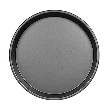 Imagem de Bandeja de Pizza Sem Aderência Assar Redonda Aço Carbono Panelas para Forno Fatias Multifuncionais Cozinhar