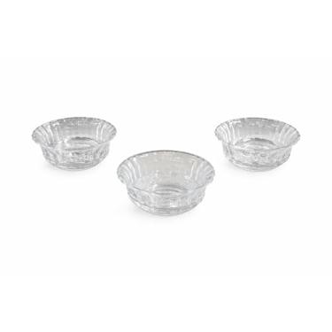 Imagem de Conjunto 3 Bowls de Vidro Alexa – 11,5 cm, Transparente, Ideal para Sobremesas, Frutas, Petiscos e Porções Individuais