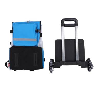 Imagem de Sanpyl Mochila para Ferramentas de Limpeza Bolsa Organizadora de Suprimentos Espaçosos Abertura Total para Fácil Acesso Equipe de Limpeza Pano Oxford 1000D Azul 18,9 X 13 X 9,4 pol. (Azul)