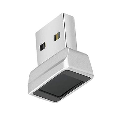 Imagem de ZEZEFUFU Leitor de chave de impressão digital USB de segurança anti-falsificação, login seguro para Windows Hello para Windows 7/8/8.1/10/11