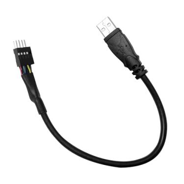 Imagem de JINTAI Placa mãe USB 9 pinos para adaptador USB A macho Ca.ble conector interno para conector macho duplo