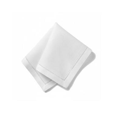 Imagem de Jogo 4 Guardanapos em Tecido Copa&Cia Desiree Branco 45x45cm Elegância Clássica Mesa