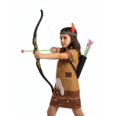 Imagem de Fantasia Roupa Infantil Índio Com Pena De E.v.a Envio Já ! - SGB MODAS