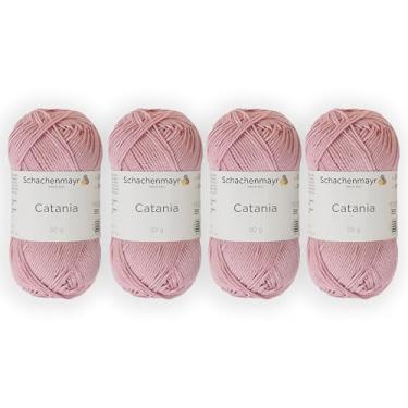 Imagem de 4 novelos/pacote Schachenmayr (SMC) Catania Originals Yarn, cada bola 50 g (125 m), 100% algodão mercerizado para fio de tricô e crochê, peso esportivo, 423 - Vintage