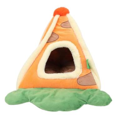 Imagem de Pssopp Cama da Barraca do Animal de Estimação, Cama Portátil do Hamster da Barraca da Casa da Caverna do Gato do Auto Aquecimento para Filhotes Coelhos Gato e Outros Animais Pequenos (S)