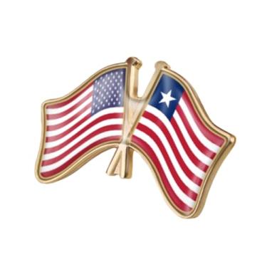 Imagem de QTAOEIONG Bandeiras dos Estados Unidos, EUA, América, EUA e muitos outros países, broche de liga de amizade com cruz, 1.3x0.9inch/32x23mm, Metal, Sem Pedra Preciosa