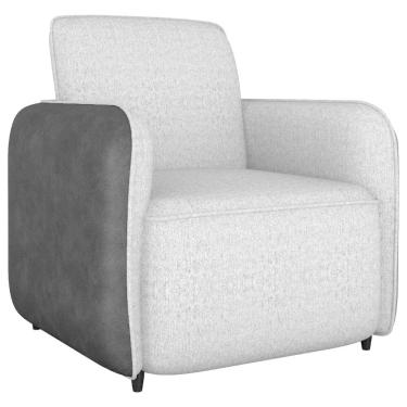 Imagem de Poltrona 76 Cm Linho Vancouver Corino  Milani Store Bege