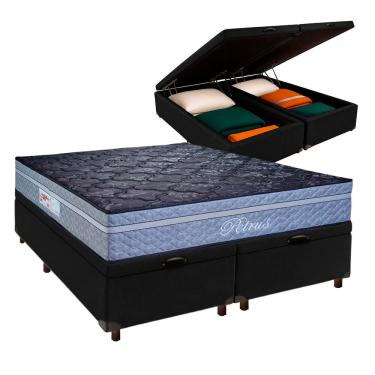 Imagem de Cama Box Bau + Colchão Queen Molas Ensacadas Petrus Paropas
