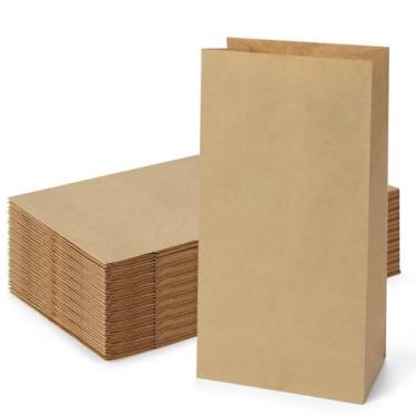 Imagem de Lancheiras de papel SHOPDAY Kraft Brown 5 kg, pacote com 100 unidades,