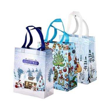 Imagem de Sacos De Presente De Natal Reutilizáveis Em Tecido Não Tecido De Taman