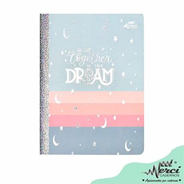 Imagem de Caderno Colegial Brochura Pautado 1 Matéria Dream Merci Cadernos (Azul Bebê)