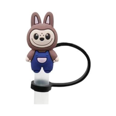 Imagem de Capa De Silicone Reutilizável À Prova De Poeira Para Canudo, Design Cr