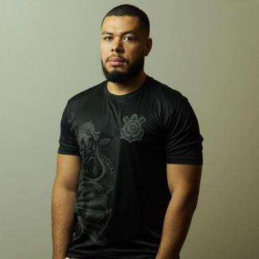 Imagem de Camiseta Corinthians Coimbra São Jorge Preta-Masculino
