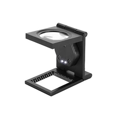 Imagem de Irfora Lupa Portátil Dobrável de Bolso 30X Com Luzes LED, Lupa LED para Telefone, Reparo de Computador