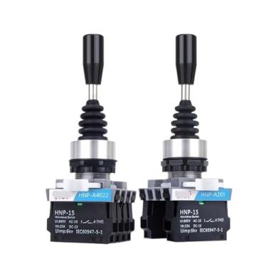 Imagem de HNP-A201/A2011/A402/A4022 Interruptor basculante mestre monolever 22 mm Joystick interruptor basculante 2 4 posições posição auto travamento redefinir momentâneos interruptores cruzados HNP-A201 1