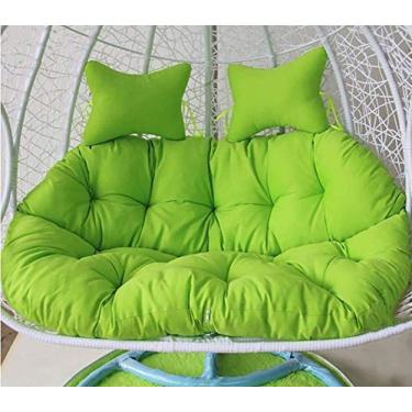 Imagem de Almofada De Cadeira De Balanço. Espessa De 2 Lugares. Cesta De Ninho De Ovo Pendurada Almofada De Assento De Rede De Ovo Removível Lavável. Não Em Pé. Sem Cadeira,140x110cm (55x43 Polegadas)-d