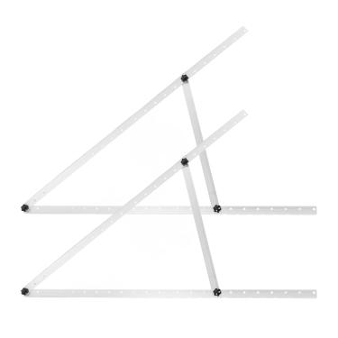 Imagem de YWBL-WH Suportes de Montagem de Inclinação de Painel Solar Ajustáveis, Suporte de Liga de Alumínio de até 600 W Com Montagem Rápida para Barco RV Fora da Grade, Telhado Plano Marinho