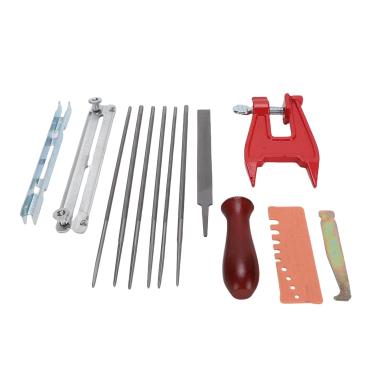 Imagem de KUIDAMOS Kit de Arquivo de Motosserra, Solução de Afiação Eficiente para Manutenção de Motosserra, Serviço No Local, Bolsa Portátil de Aço para Marceneiros