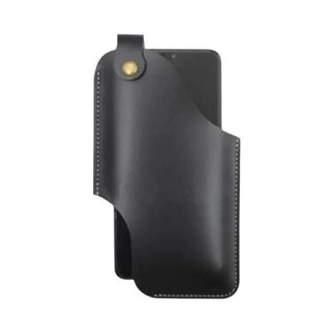 Imagem de Bolsa De Cintura Masculina De Couro Para Celular, Coldre, Bolsa De Cor