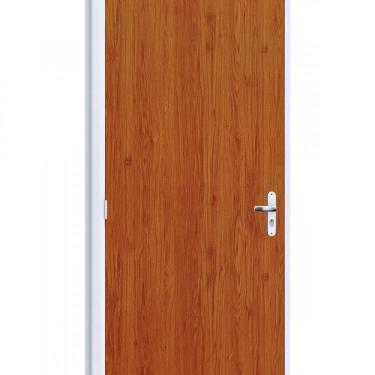 Imagem de Porta de Giro com Batente em Aço E Folha Mogno Riobras Pronta 215cmx75cm Branco