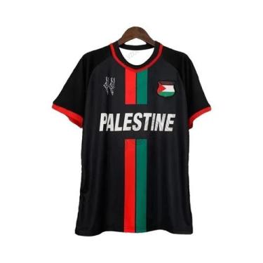 Imagem de Camiseta Masculina De Futebol Da Palestina Verão 2025 Manga Curta Casu