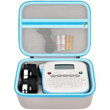 Imagem de GWCASE Capa portátil para Brother P-Touch PT-N20/para PT-N25BT PT-N25BTV3 etiquetadora, organizador para etiquetadoras e acessórios, itens essenciais de viagem e escritório (apenas saco)