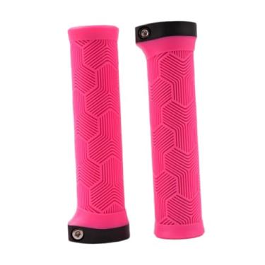 Imagem de kowaku 2x Manoplas de Guidão para Bicicleta, Manoplas de Guidão com Trava para Praia, Rosa