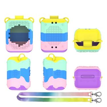 Imagem de Capa de silicone para Bitzee Interactive ToyDigital Pet, capa protetora, suporte de capa de armazenamento com cordão (colorido)