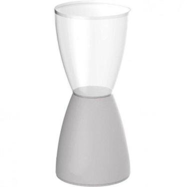 Imagem de Banqueta Bery Im In área Externa E Interna Policarbonato Incolor E Branco 54,7 Cm (altura)