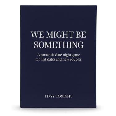 Imagem de Tipsy Tonight We Might Be Something | Romantic Date-Night Card Game for First Dates and New Couples | Conversation and Chemistry Deck for Early Dating | Great Gift for New Daters