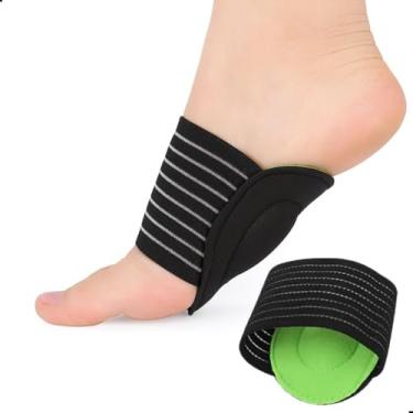 Imagem de Par Palmilha Ortopédica Arco Plantar Apoio Almofadas Absorve Impacto Suporte