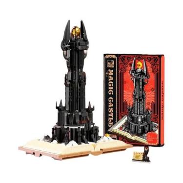 Imagem de Conjunto De Blocos De Montar Black Magic Tower 966PCS Com Luzes Modelo