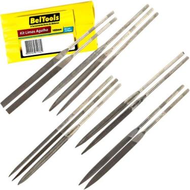 Imagem de Jogo de Lima Agulha Sem Cabo 12 Peças 160mm Beltools